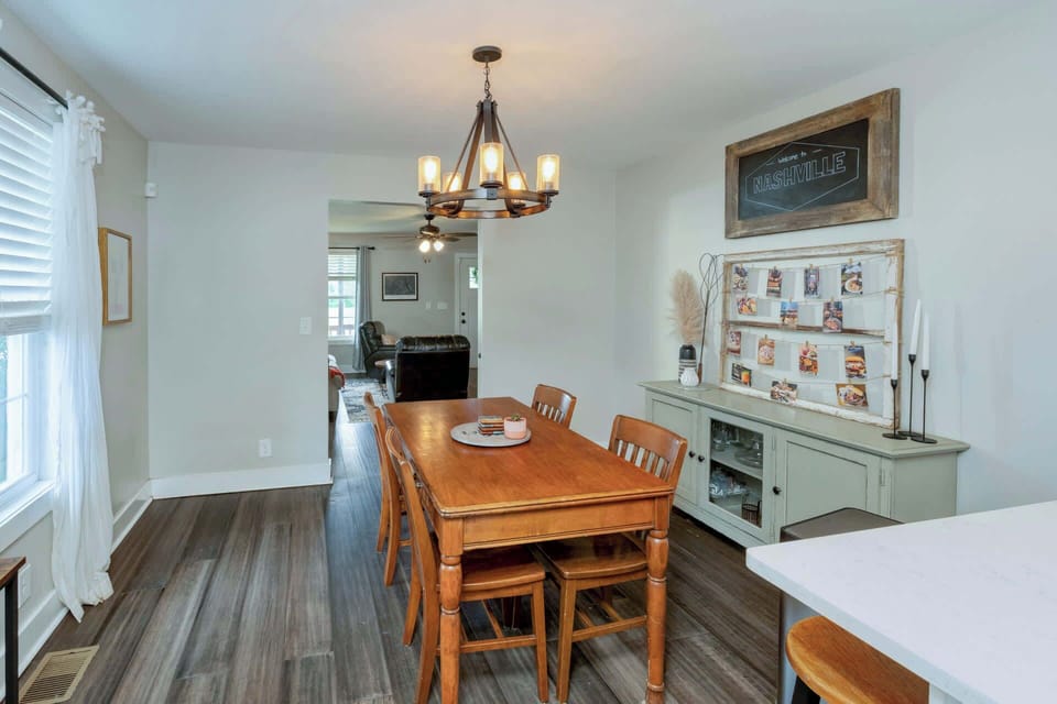 Dining table with seating for 4