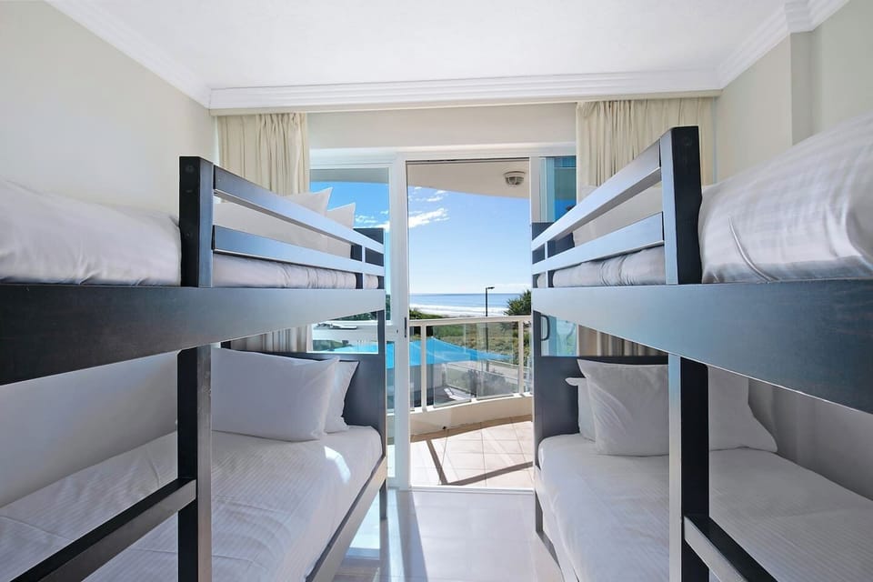 The second bedroom includes two single bunk beds, making this an ideal stay for families. 
