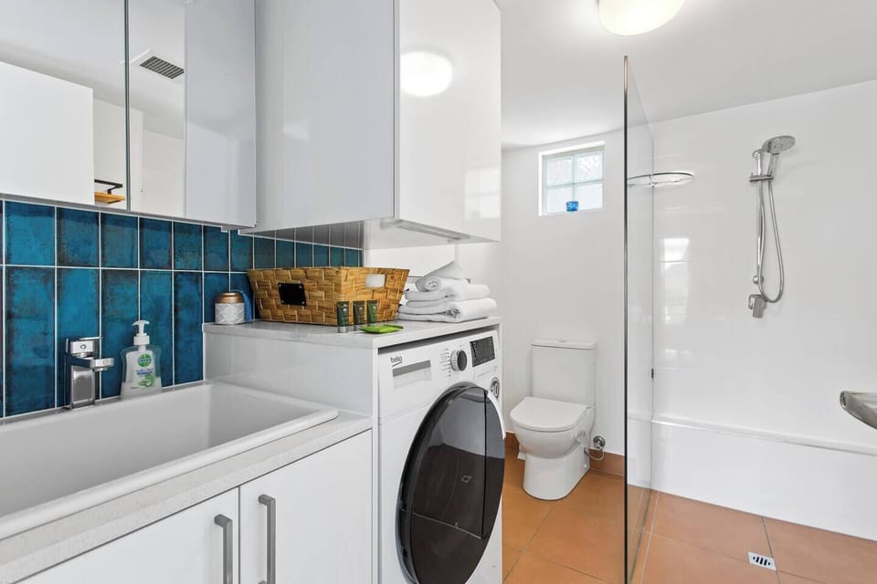 Take advantage of the in-unit laundry with a combined washer and dryer; especially handy for longer stays.
