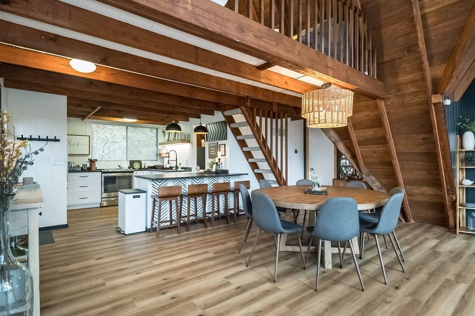 Dining and kitchen