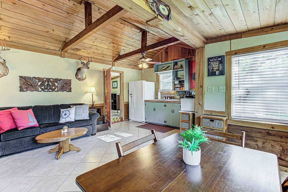 Enjoy the breezy, open layout of the casita’s main living areas