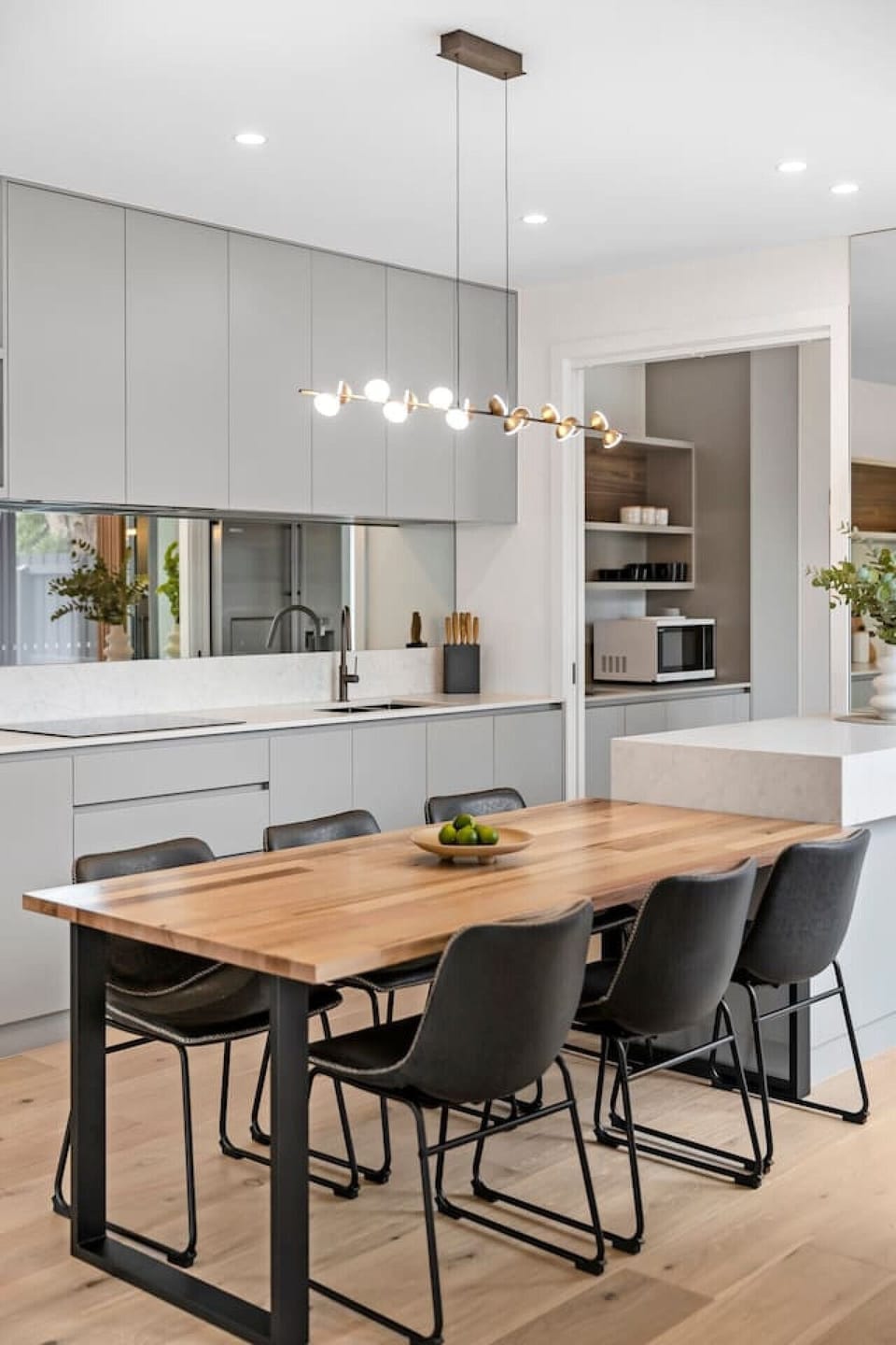 Kitchen and dining; Full European kitchen well stocked, with large butlers pantry and dining table