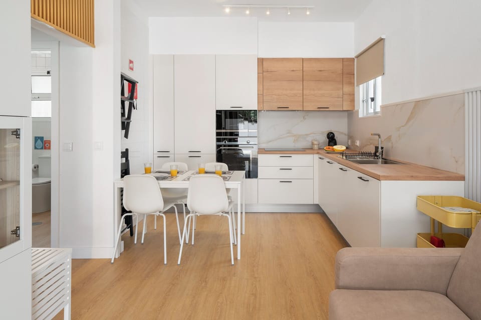 dining area and kitchen
