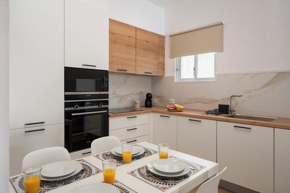 kitchen and dining area