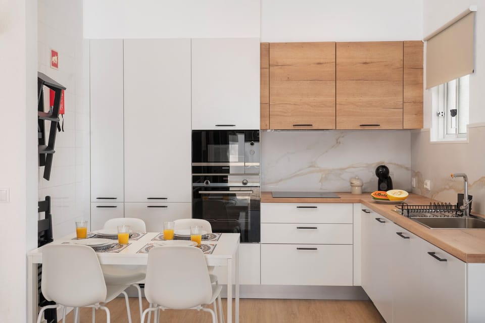 kitchen and dining area