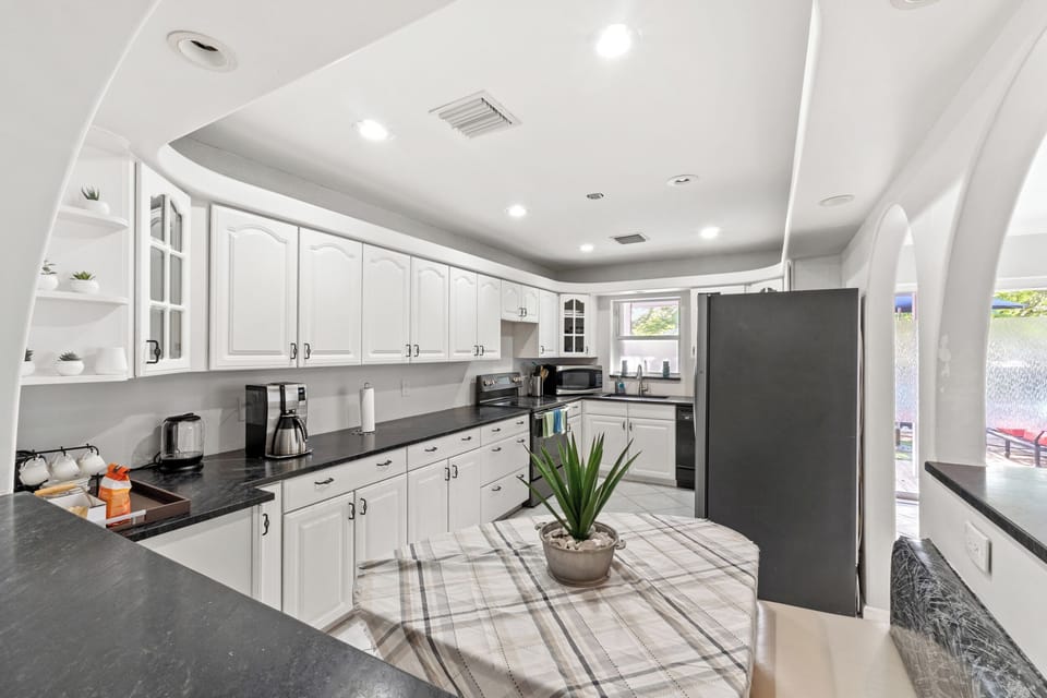 Fully equipped with everything you need for cooking  and convenience.