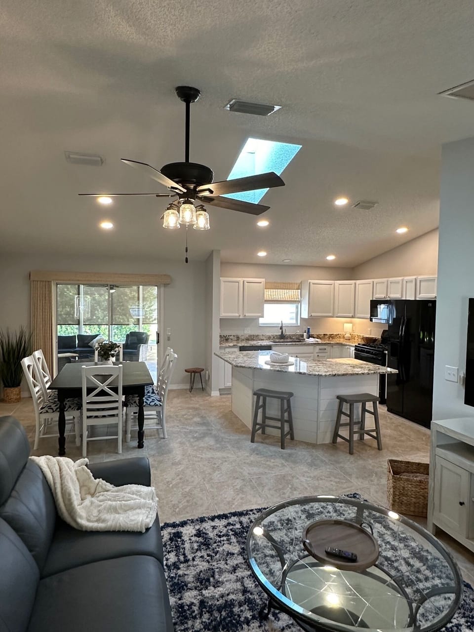 Spacious OPEN Well Lit floor plan. 