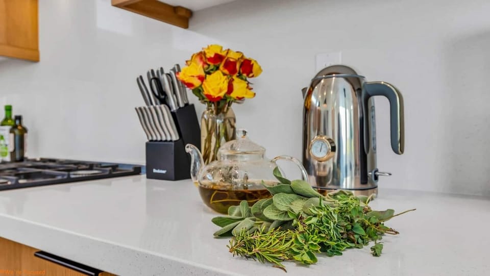 Pick the freshest herbs and veggies daily at the U-Pick-It Garden; we love making fresh mint herbal infusions!