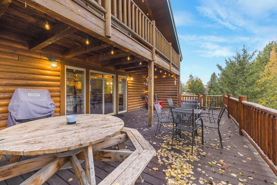 Relax on the spacious deck with comfortable outdoor seating
