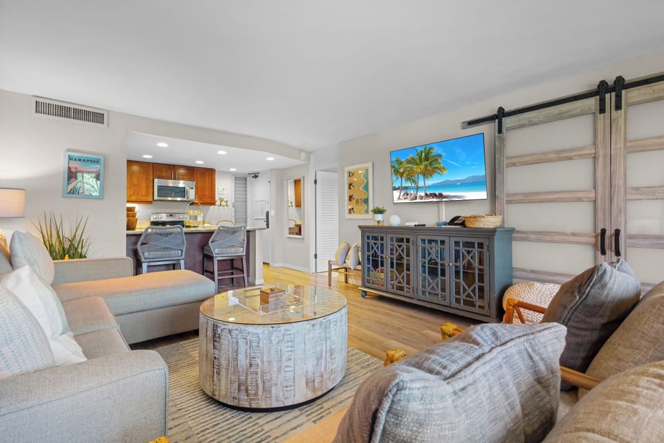 Settle into your island retreat with coastal charm and modern comfort. Chic décor, open layout, and tropical touches create the perfect backdrop for your Hawaiian getaway.