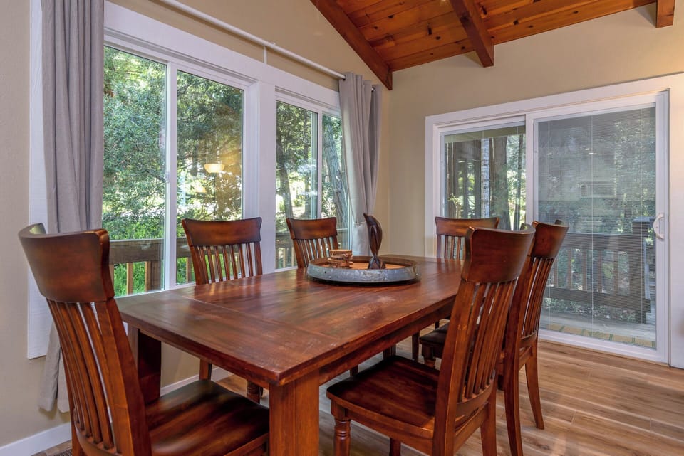 Dining table with seating for 6