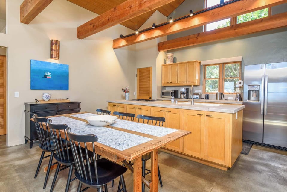 Dining table with seating for 6