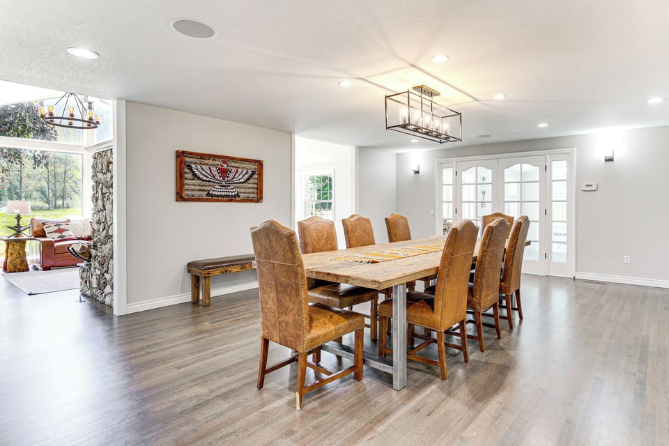 Dining Room | Dishware/Flatware Provided | 1st Floor