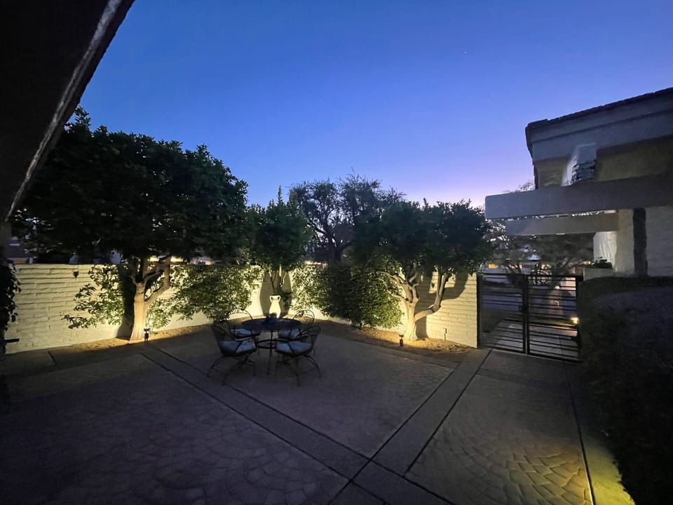 Front private patio