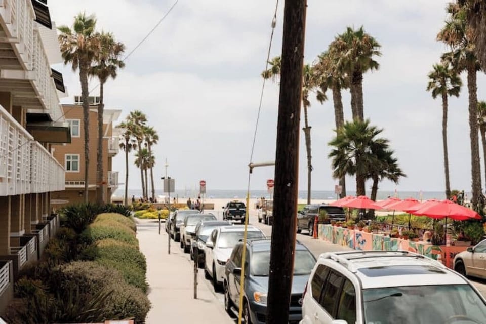 Half a Block From the Beach.  View From the Front of the House.  