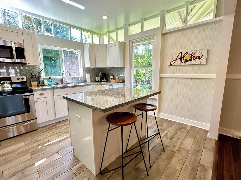 No matter your meal plans, the kitchen is stocked and ready for you.