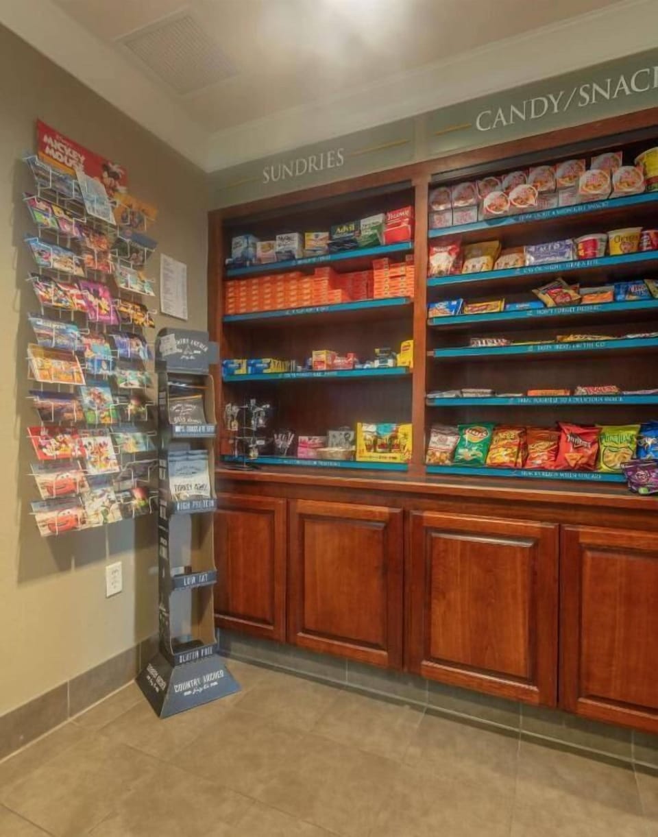 Grab late-night treats quickly from the convenient sundries shop.