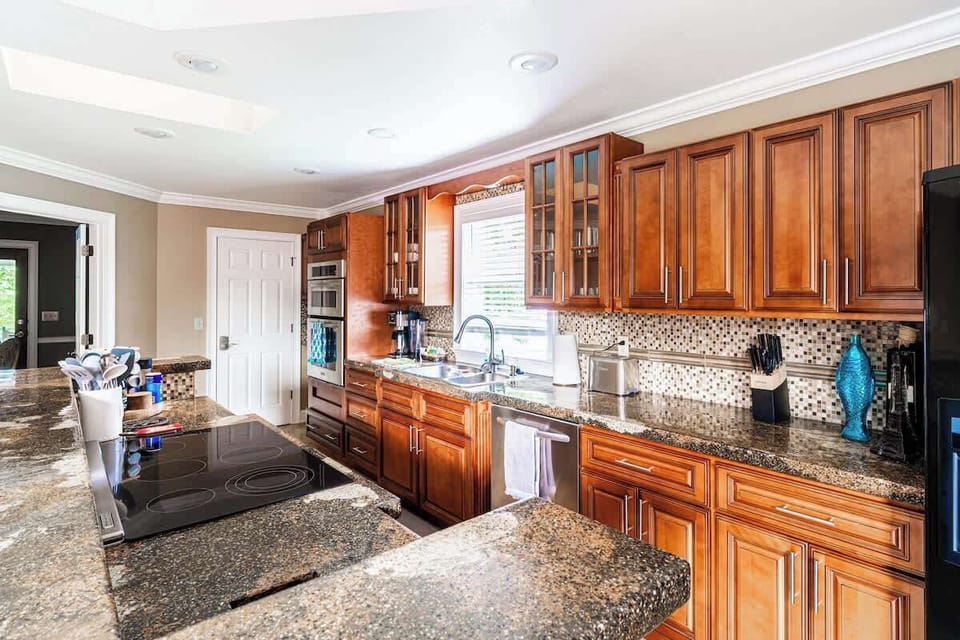 Savor every bite with our fully featured gourmet chef's kitchen...