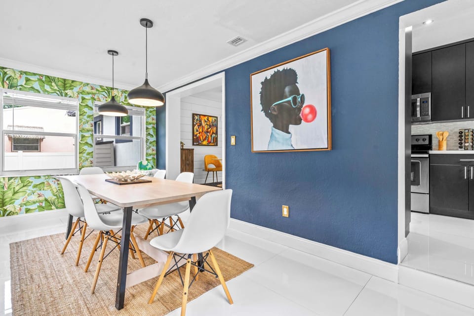 Separate dining area