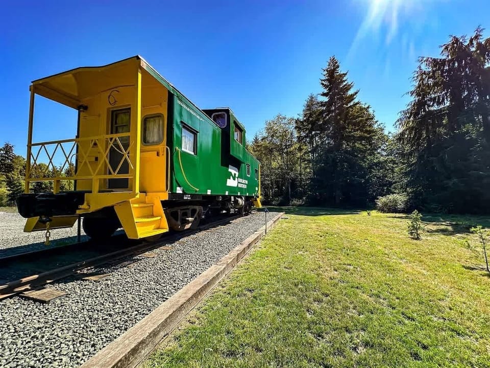 South side of caboose