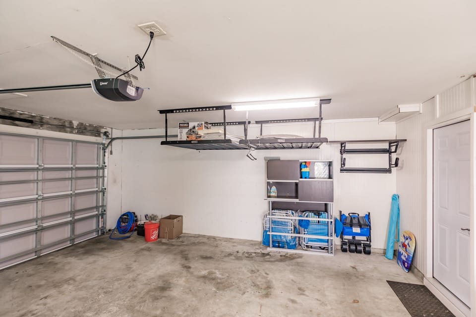 Garage Spot and lots of Beach Gear to Borrow