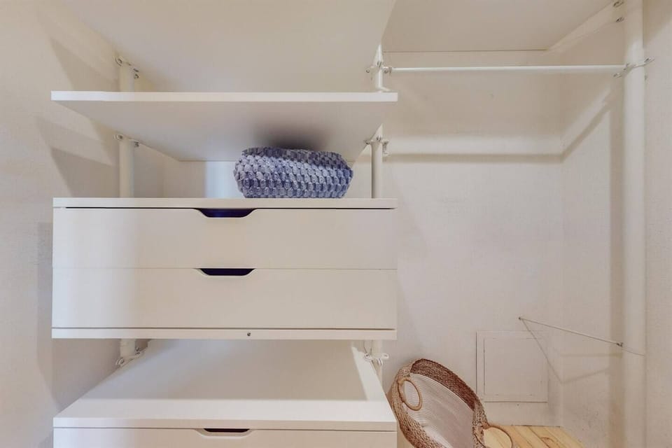 Plenty of closet space in the main bedroom