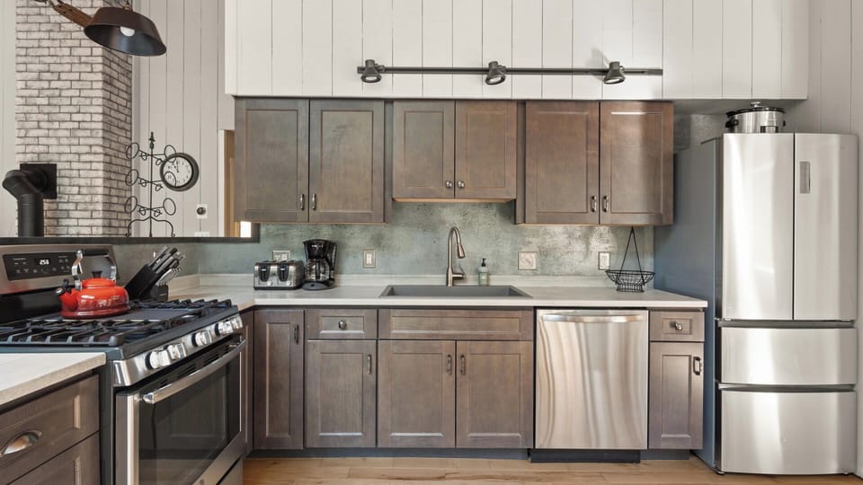 Fully stocked kitchen