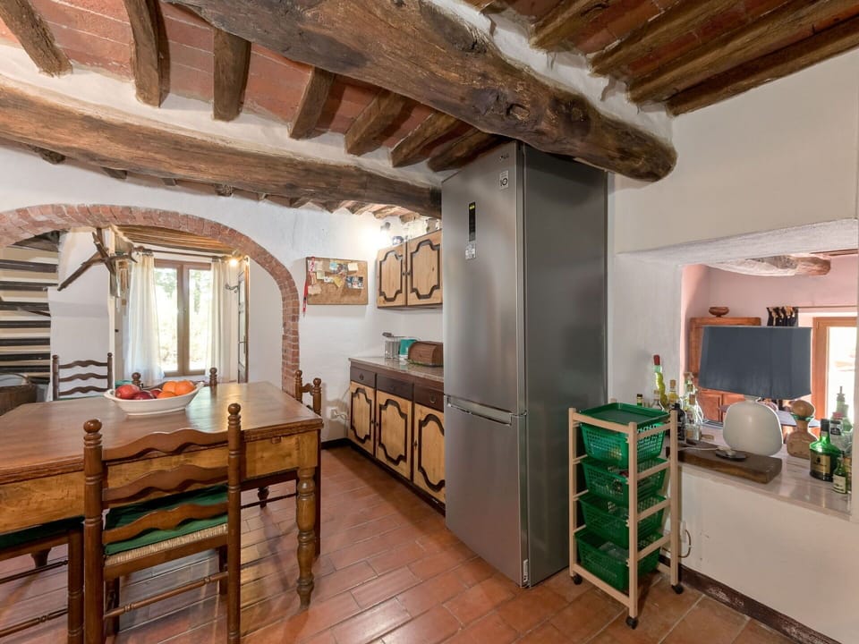 Furniture, Interior Design, Flooring, Wall, Wood, Ceiling, Kitchen, Floor, Room, Home
