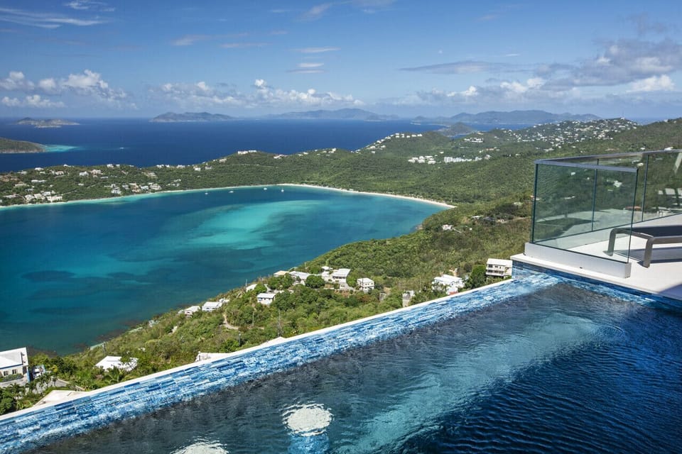 Infinity Pool Over Looking Magen`s Bay and the BVIs