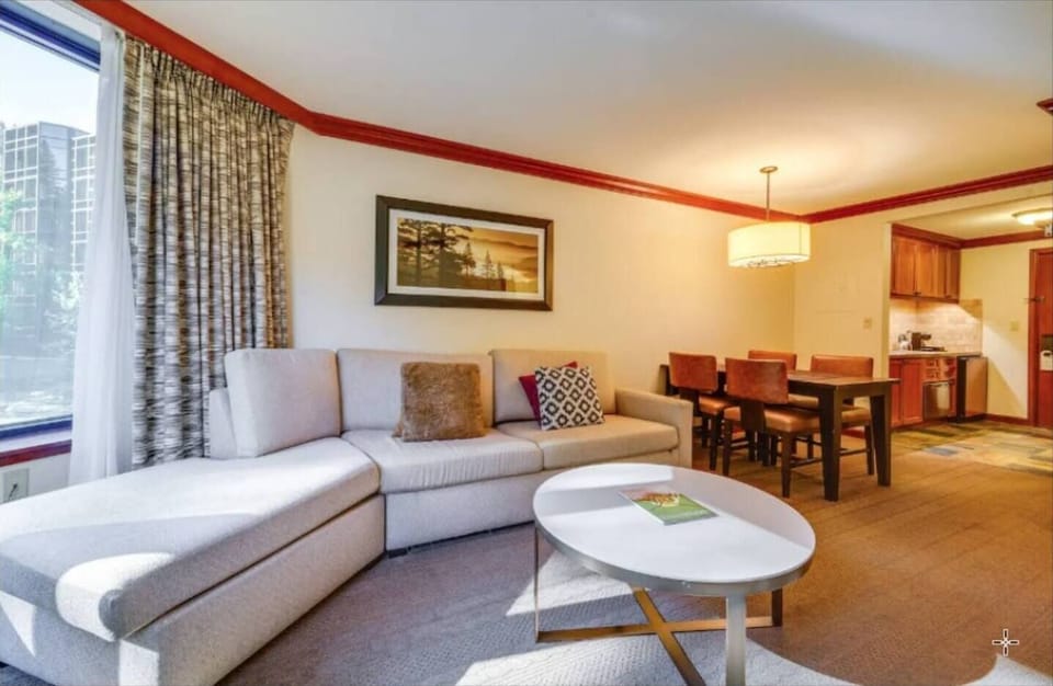 Living, Dining , and Kitchen areas
