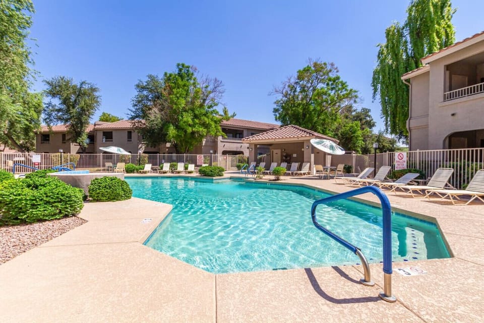 Community pool open year round just steps away.