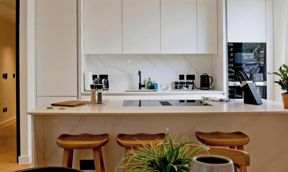 Bright kitchen with modern appliances and plenty of counter space