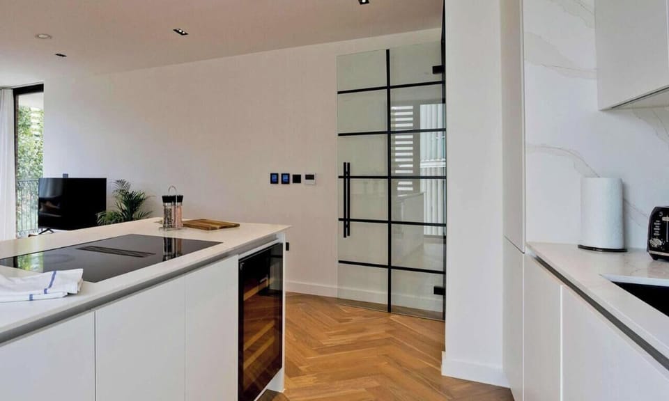 Bright kitchen with modern appliances and plenty of counter space