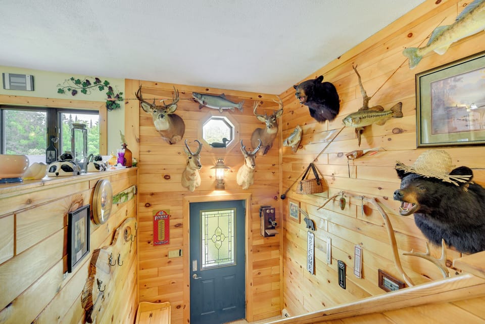 Rustic charm throughout