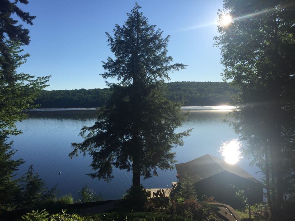 Lake view from the patio