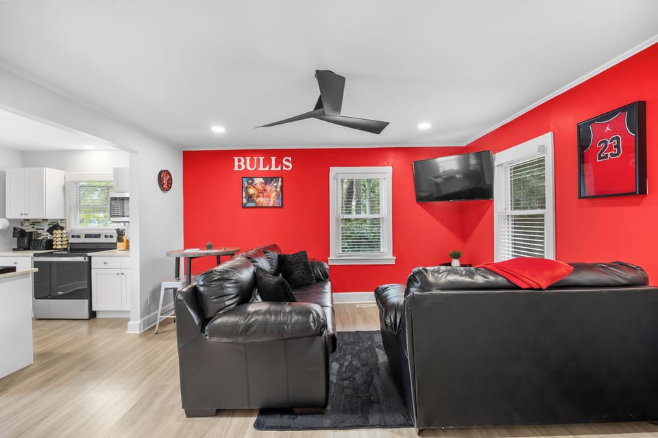 seating for all with 55 inch smart tv