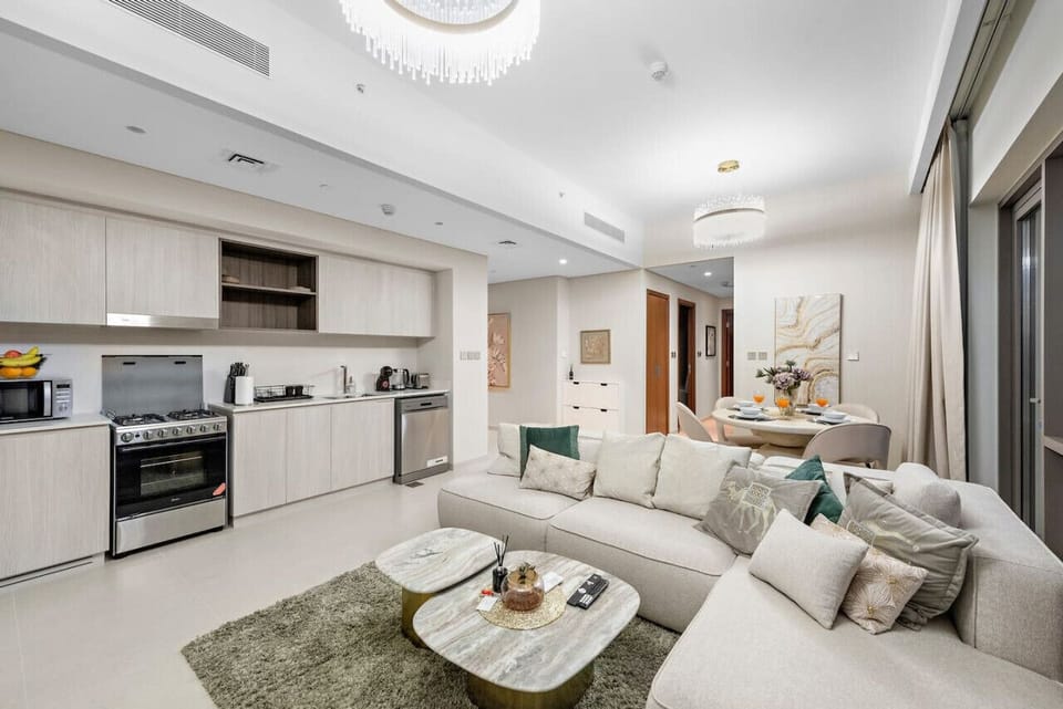 Living Room: Stylish space with chic decor, perfect for unwinding or entertaining guests!