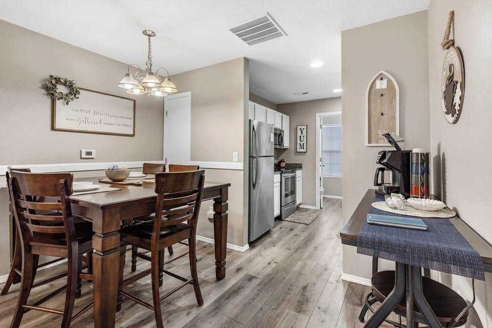 Dining and kitchen area