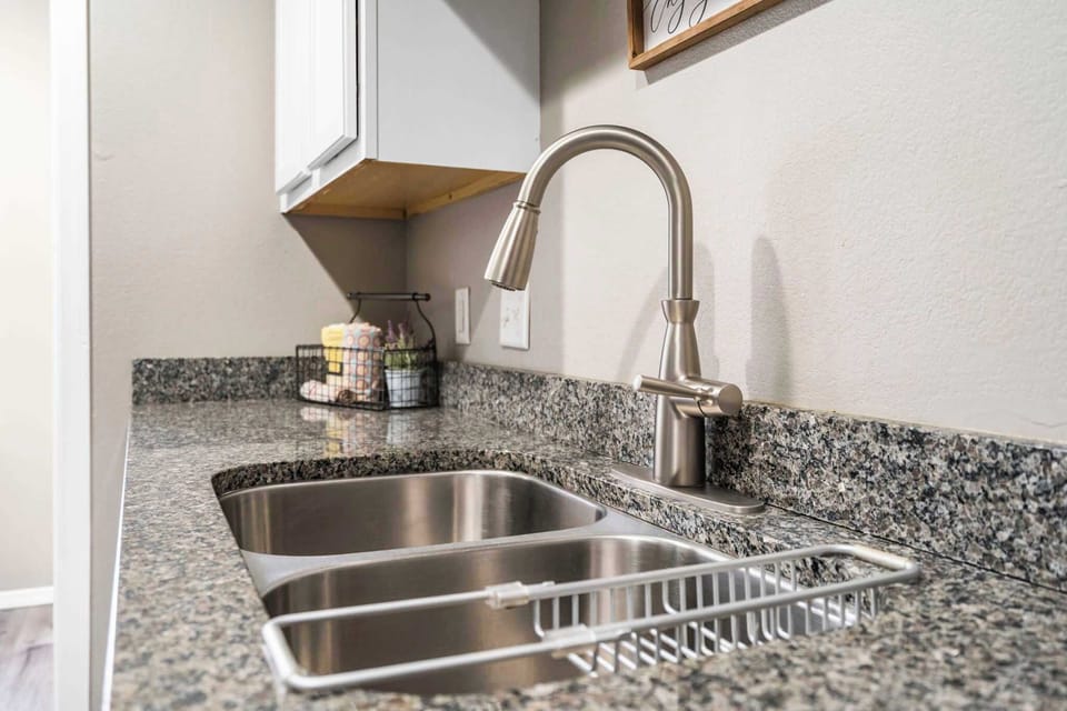 Two stainless sink