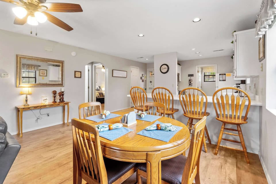 Dining table with seating for 4