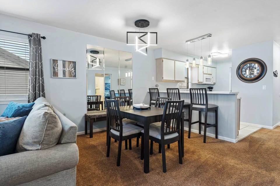 Dining table with seating for 4