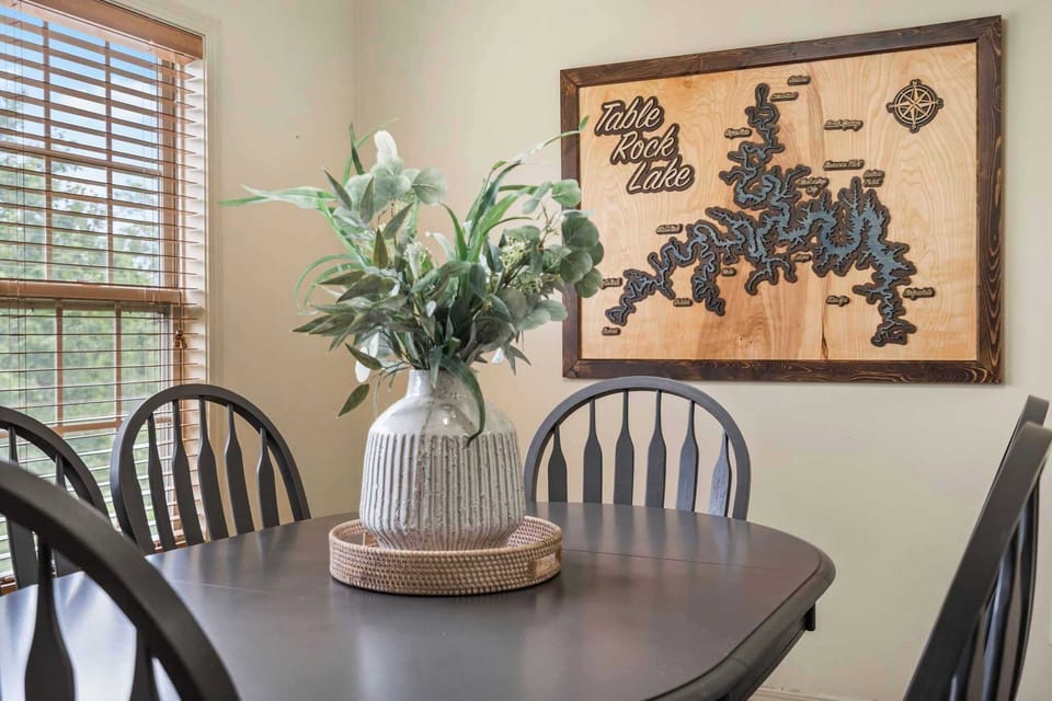 Dining table with seating for 6