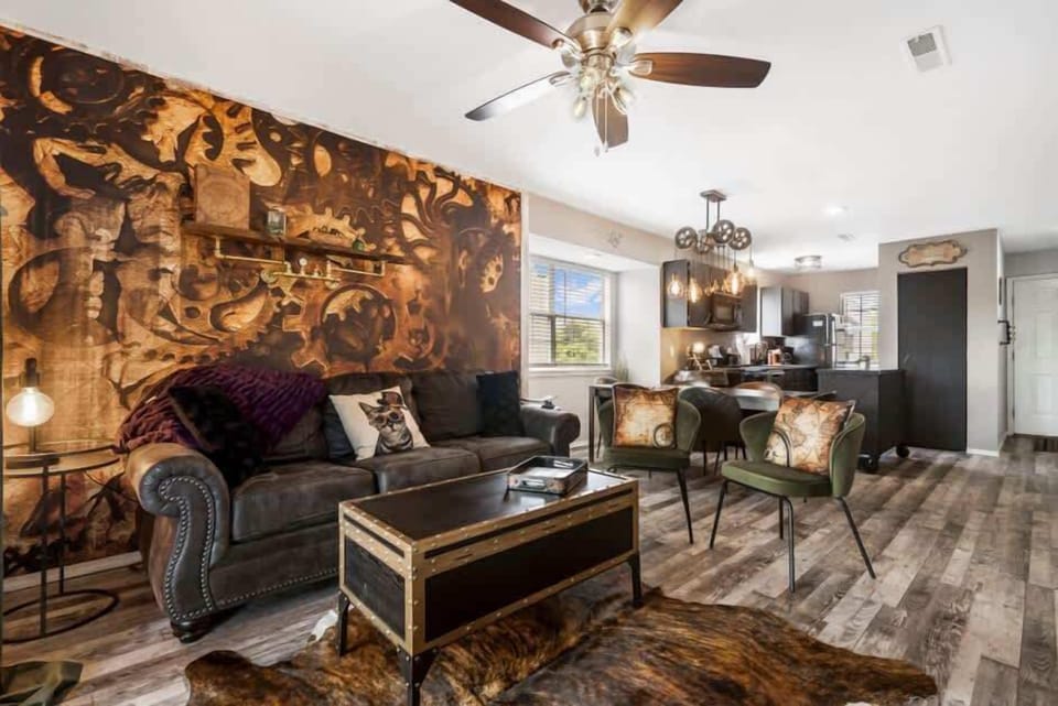 You’ll feel transported to another world in the open Living Room with Smart TV