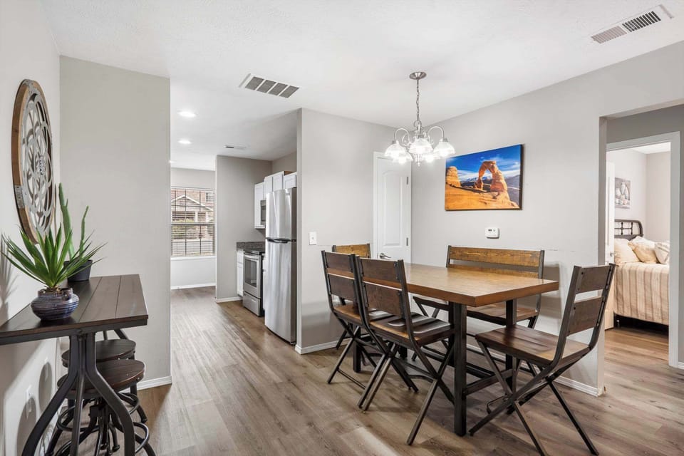 Dining and kitchen area