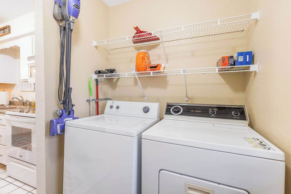 Laundry area off of the kitchen