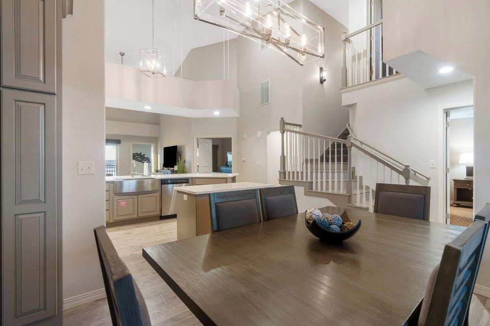 Dining and kitchen area