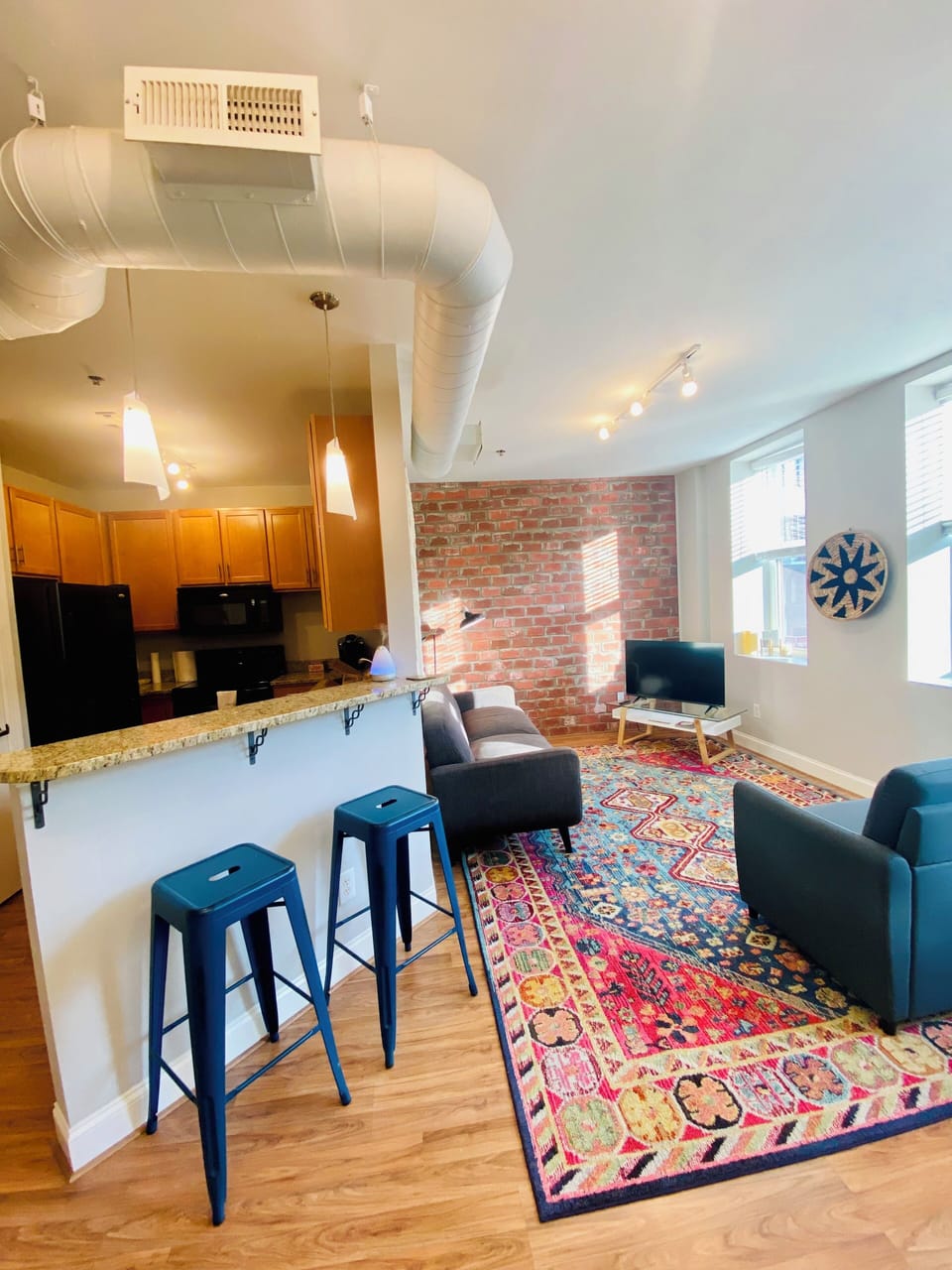 Wide open space with amazing lighting and breezes when weather permits