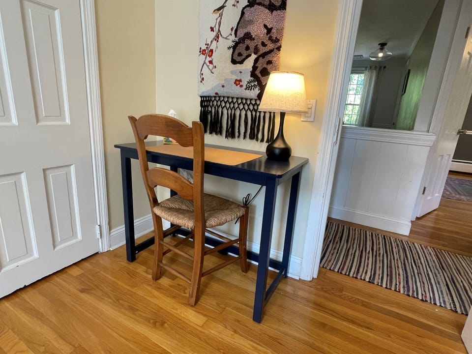 Bedroom 4 is upstairs and has two twin XL beds and a laptop-friendly work station.