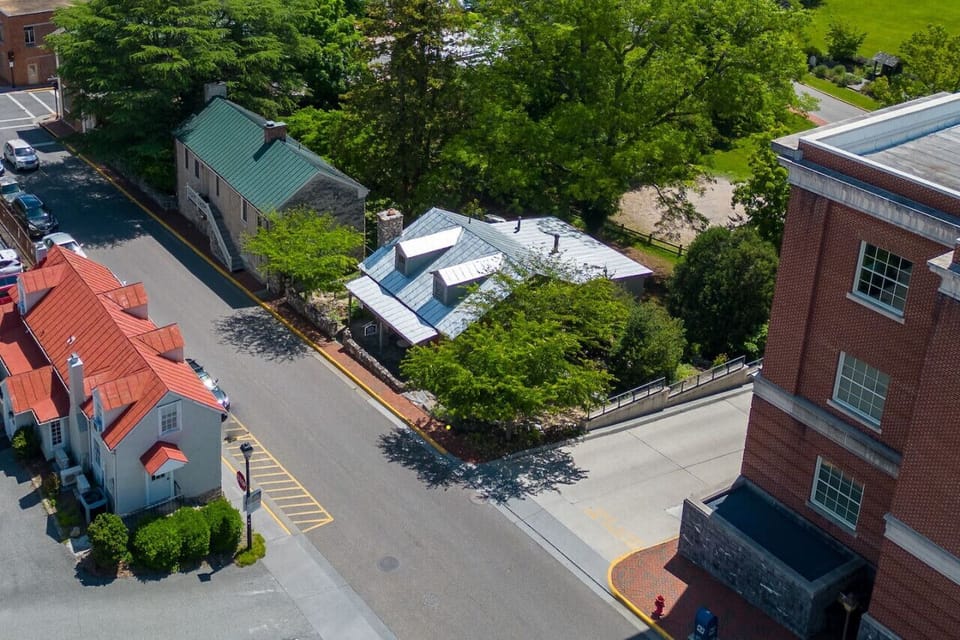 Historic Halestone Cottage from above. Located in the heart of downtown Lexington!