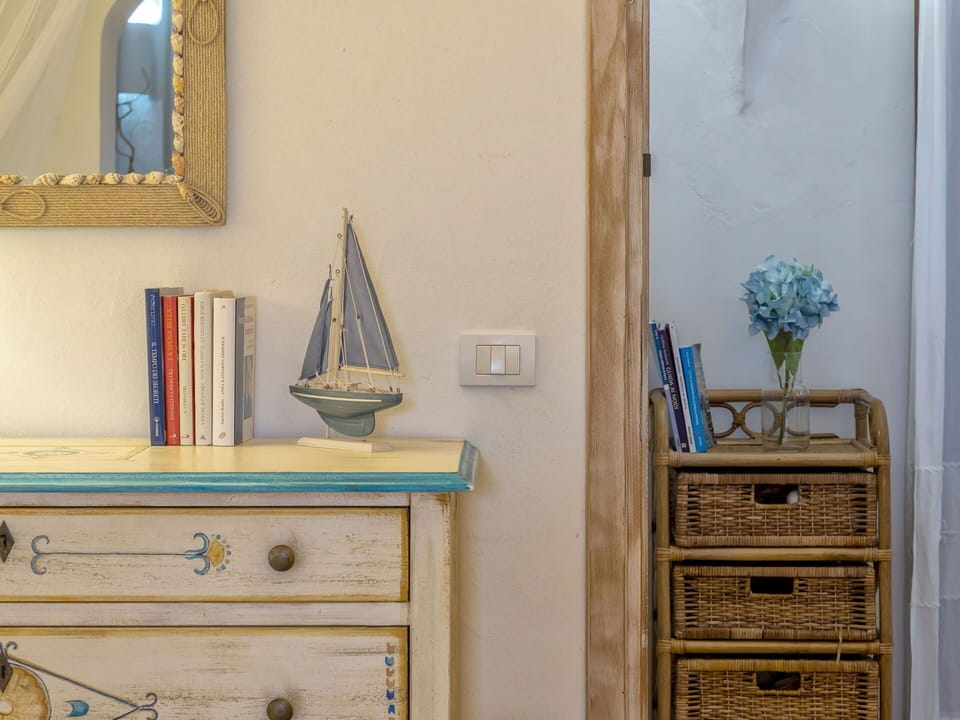 Mirror, Property, Furniture, Photograph, Cabinetry, Blue, White, Product, Azure, Wood